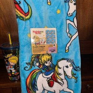 Rainbow Brite Plush Throw Blanket